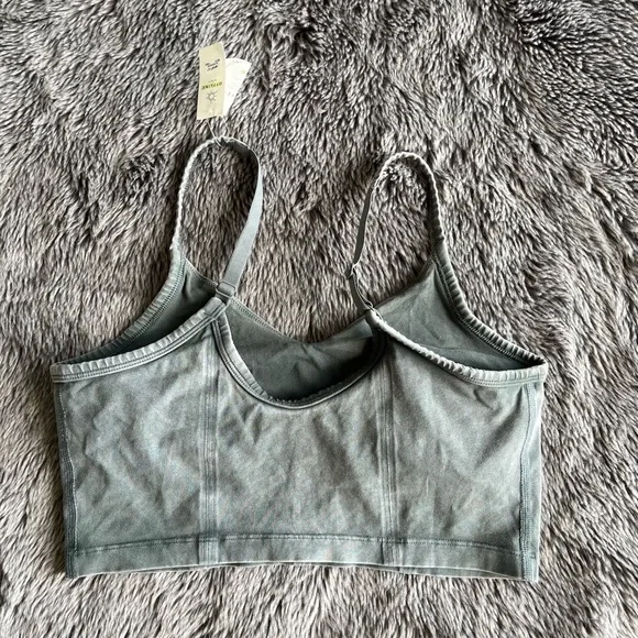 Gray Strappy Aerie Tank Top - Picture 2 of 7